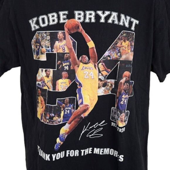 Kobe Bryant Memorial T Shirt Mens Size Large 1978-2020 Tribute - Picture 1 of 7